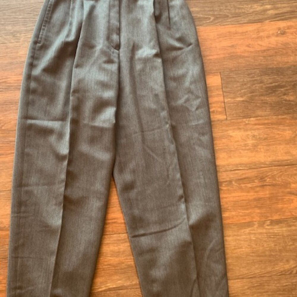 Liz Claiborne Wool lined Pants slacks Charcoal Grey 14 - Picture 3 of 4